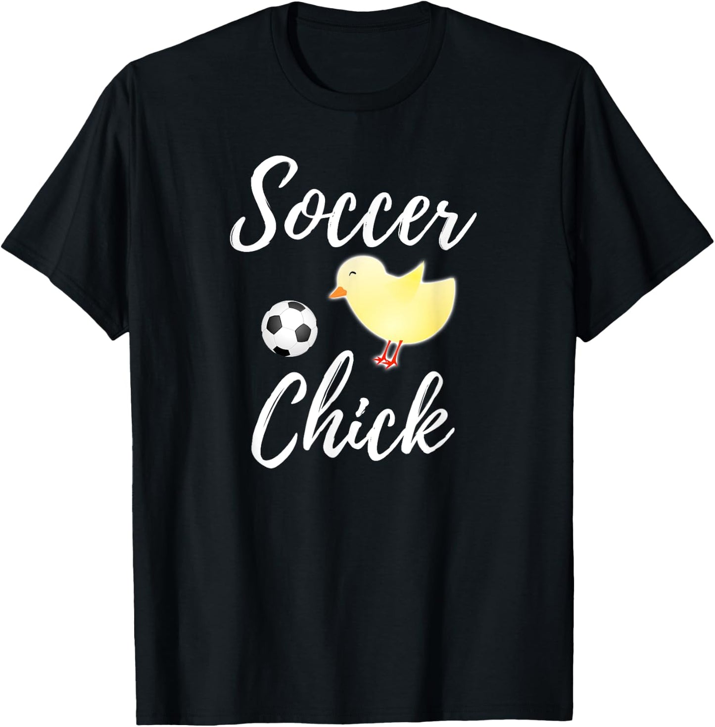 Soccer Chick Funny Soccer Chicken Lover Gift T-Shirt - T-Shirt | Black