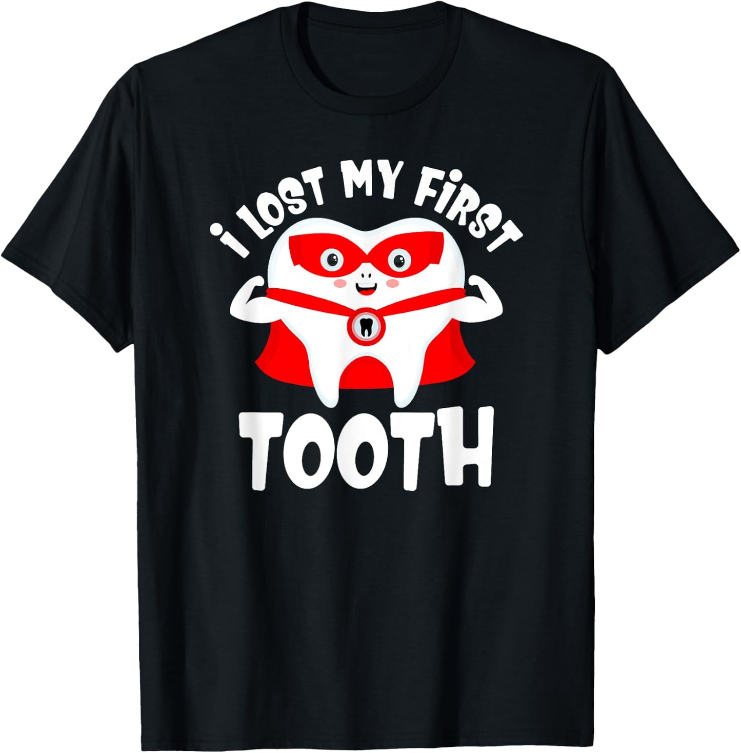 I Lost My First Tooth Kids Dentist Baby Teeth Grandkids T-Shirt - T-Shirt | Black