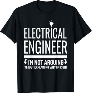 Funny Electrical Engineer Gift Electronics Engineering 2024 T-Shirt - T-Shirt | Black