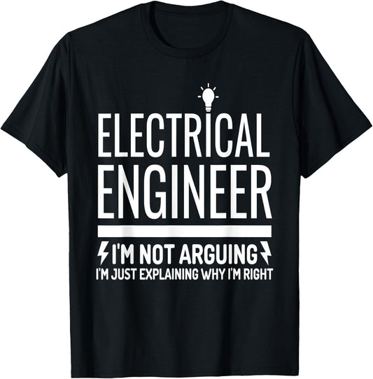 Funny Electrical Engineer Gift Electronics Engineering 2024 T-Shirt - T-Shirt | Black