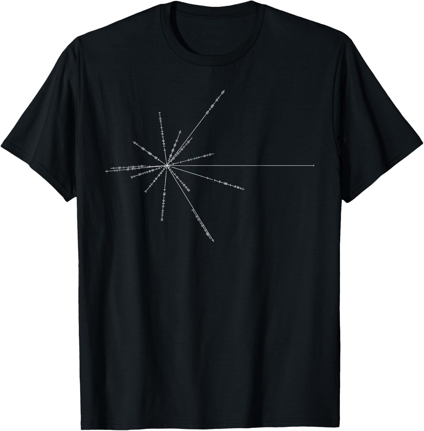 Vintage Space Travel Probe Pulsar Map Pioneer Voyager Earth T-Shirt - T-Shirt | Black
