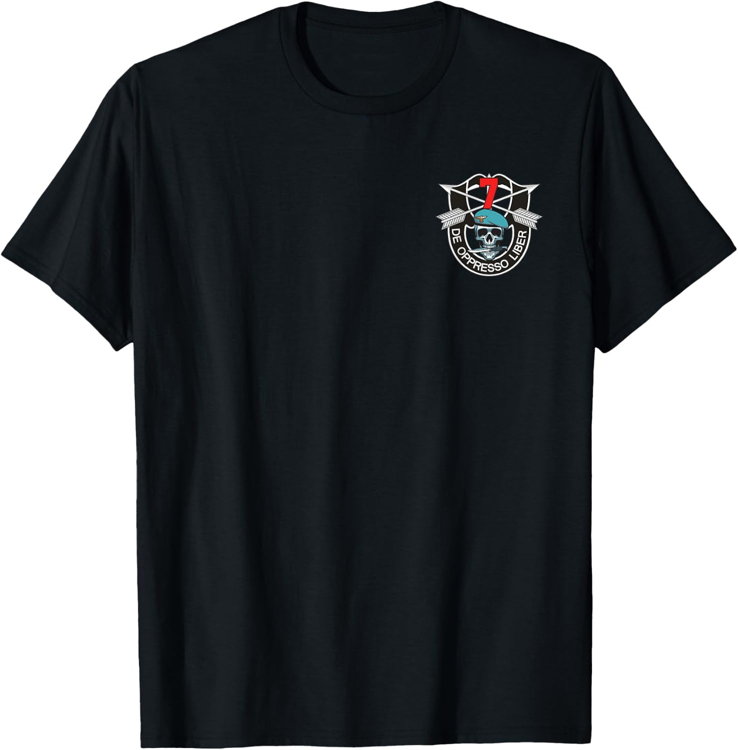 7th Special Forces Group (7th SFG) Shirt - De Oppresso Liber T-Shirt - T-Shirt | Black