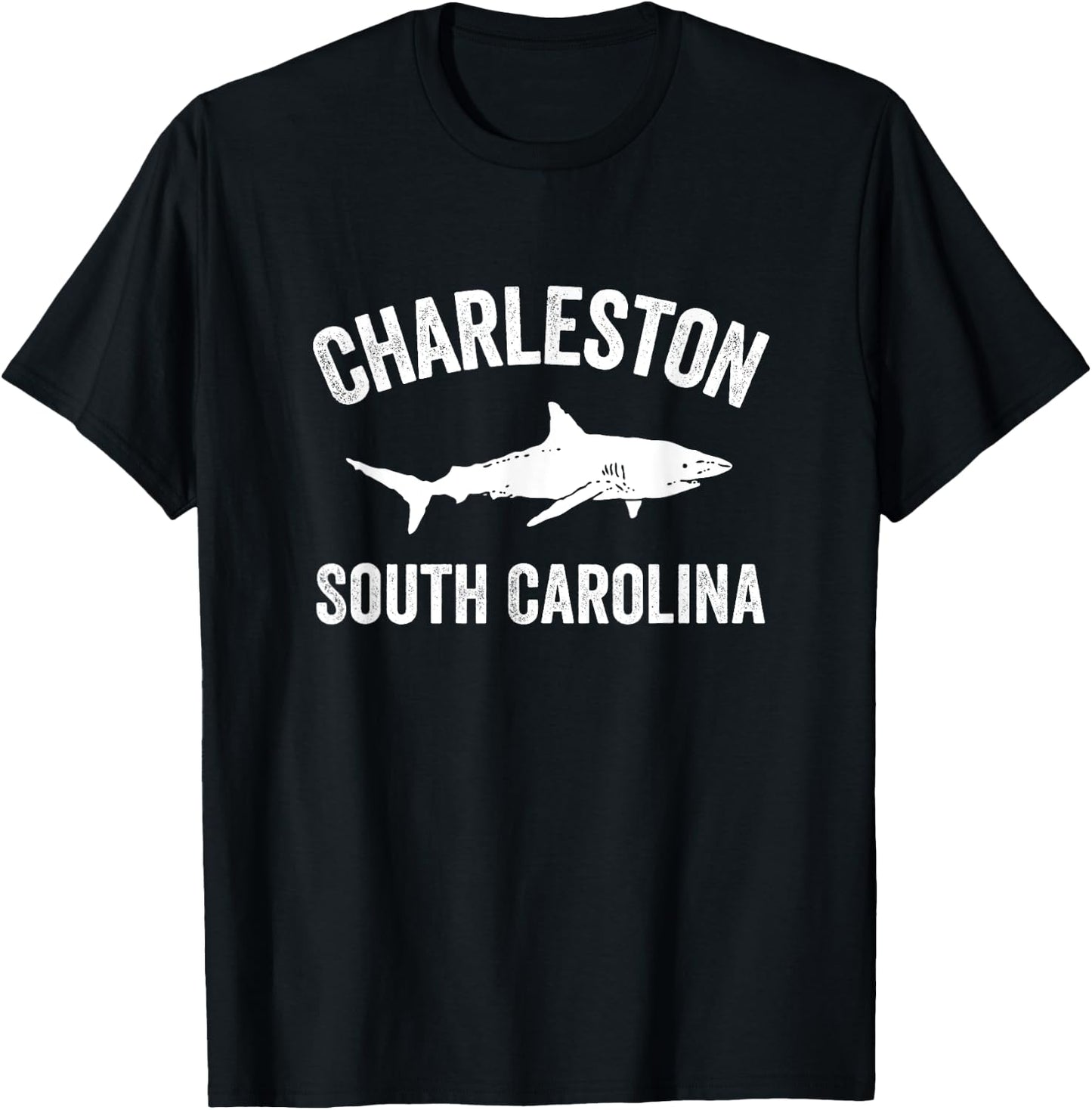 Charleston Shark Shirt | Charleston South Carolina Gift T-Shirt - T-Shirt | Black