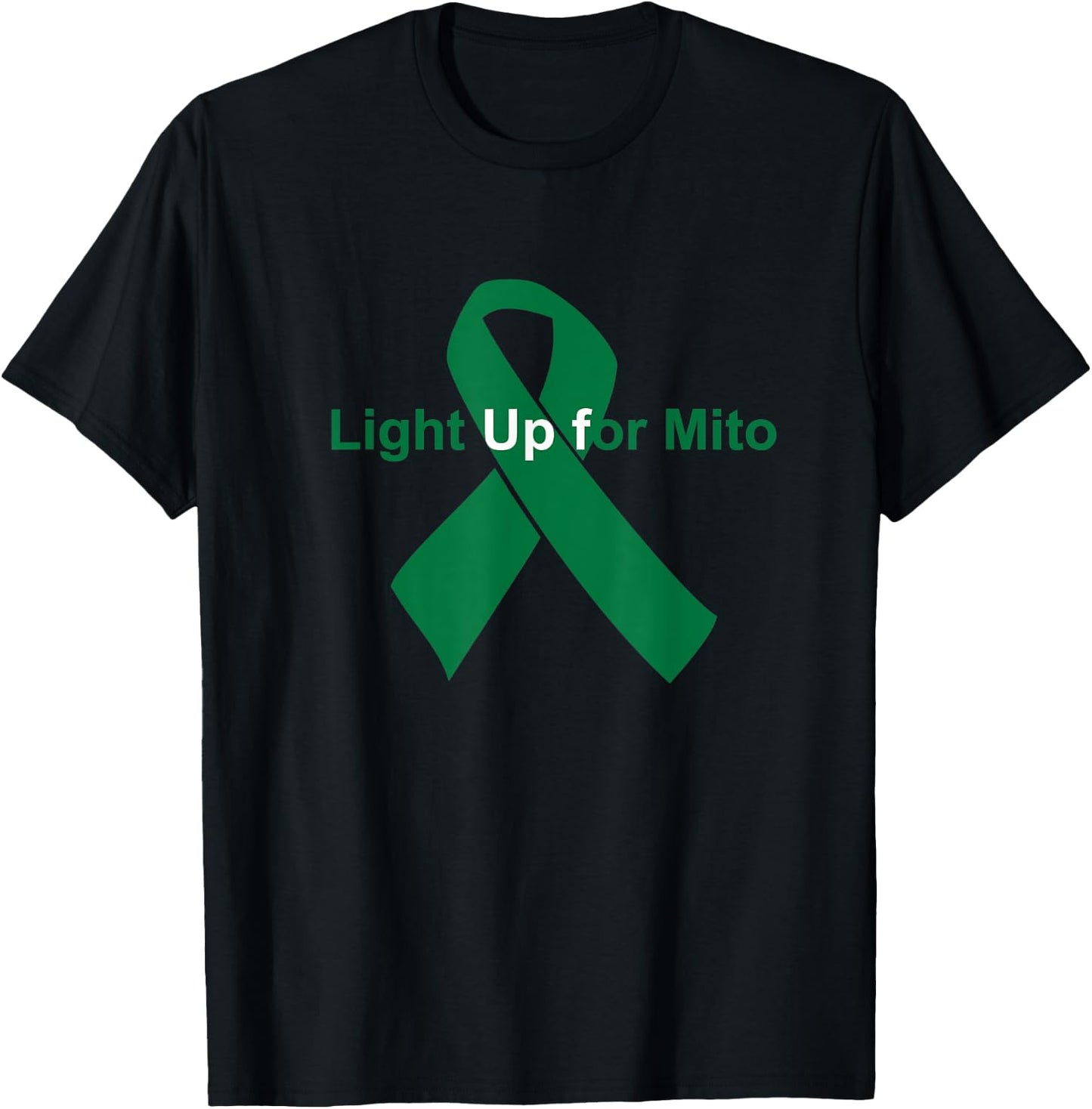 Mitochondrial Disease Awareness Theme Light Up for Mito T-Shirt - T-Shirt | Black