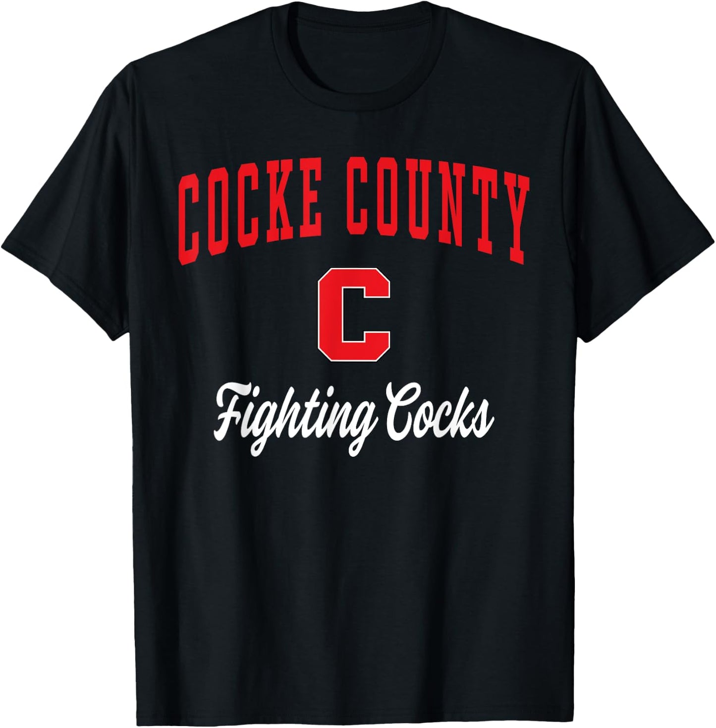 Cocke County High School Fighting Cocks T-Shirt - T-Shirt | Black