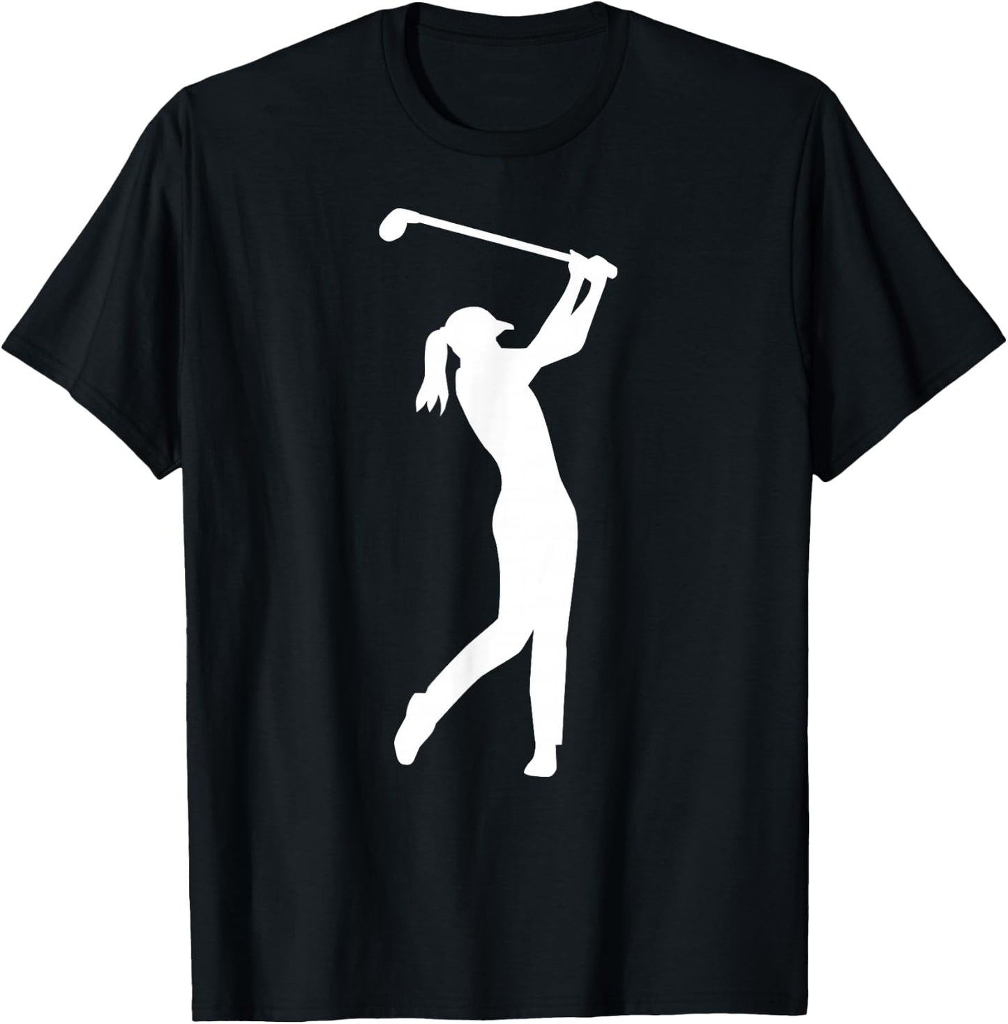 Golf woman girl T-Shirt - T-Shirt | Black