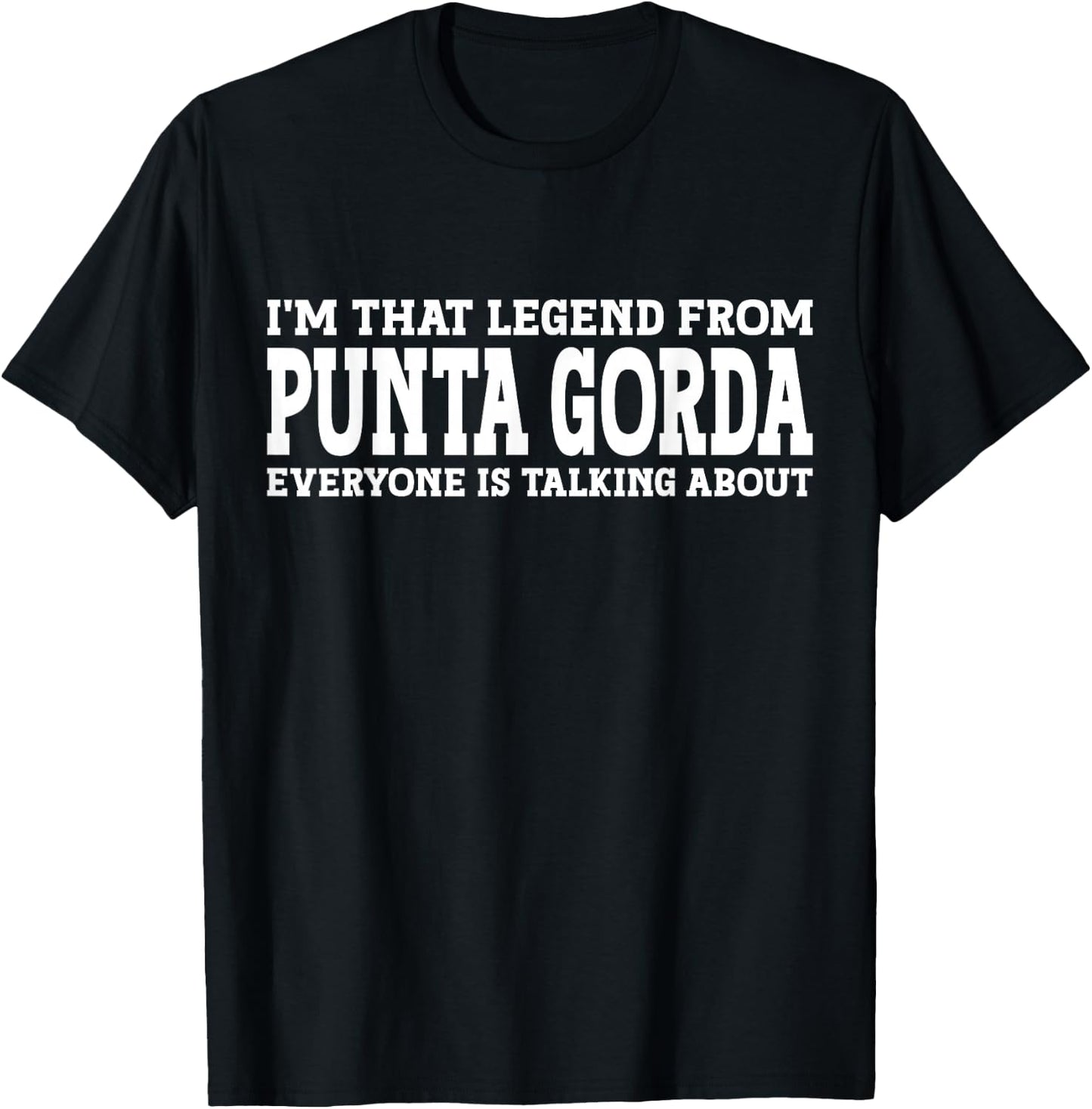 Punta Gorda Hometown FL Florida Funny City Punta Gorda T-Shirt - T-Shirt | Black