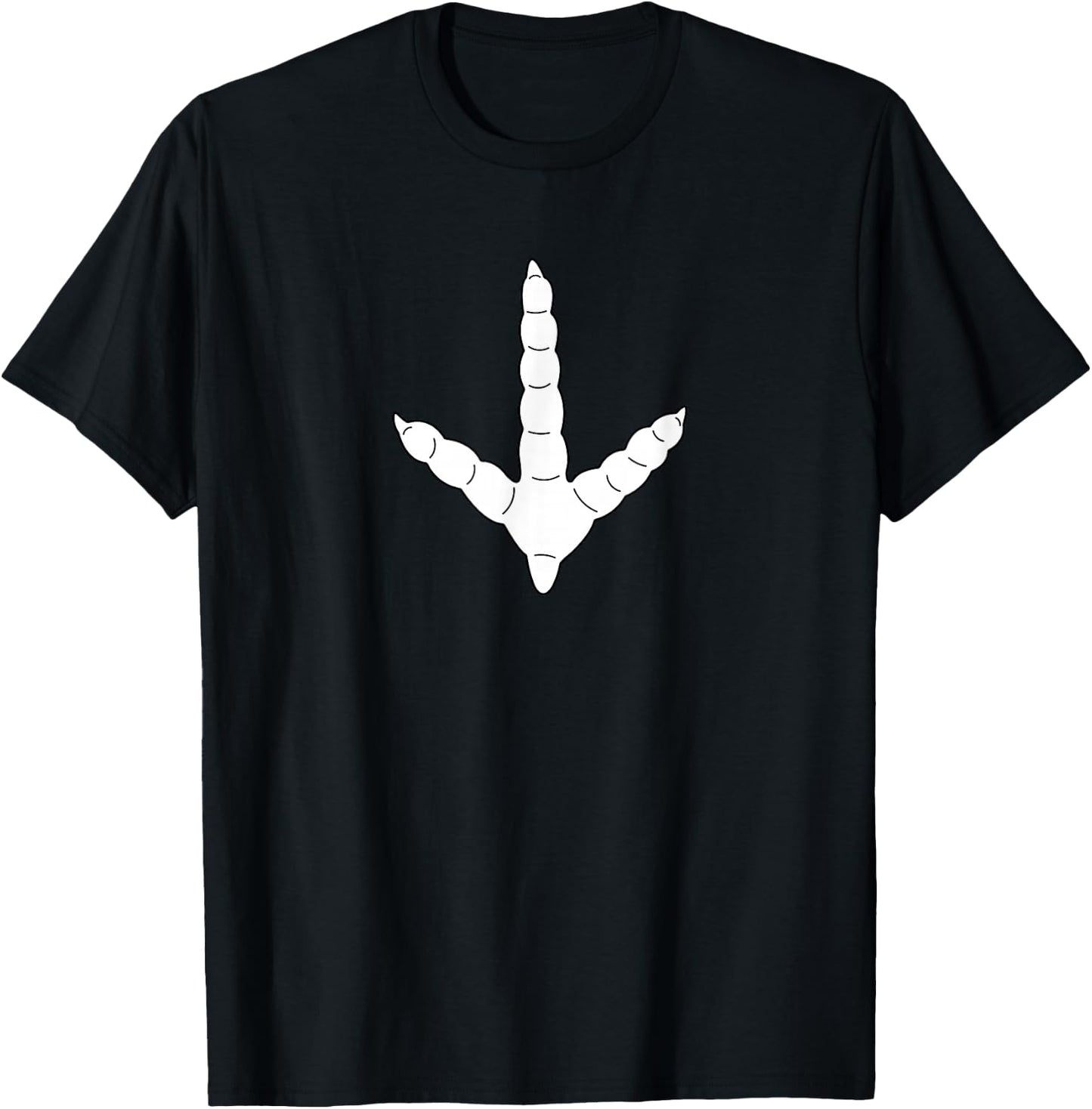 Wild Turkey Footprint Long Beard Tom Gobbler Track T-Shirt - T-Shirt | Black