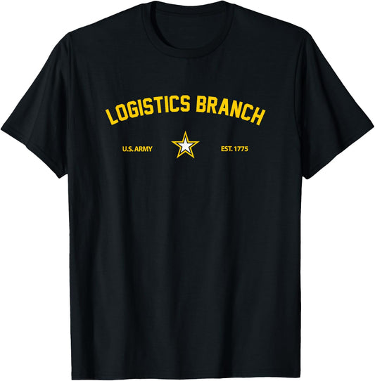 US Army Logistics Branch T-Shirt - T-Shirt | Black