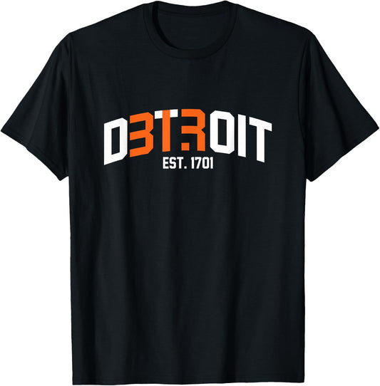 Detroit 313 Unique Design T-Shirt - T-Shirt | Black