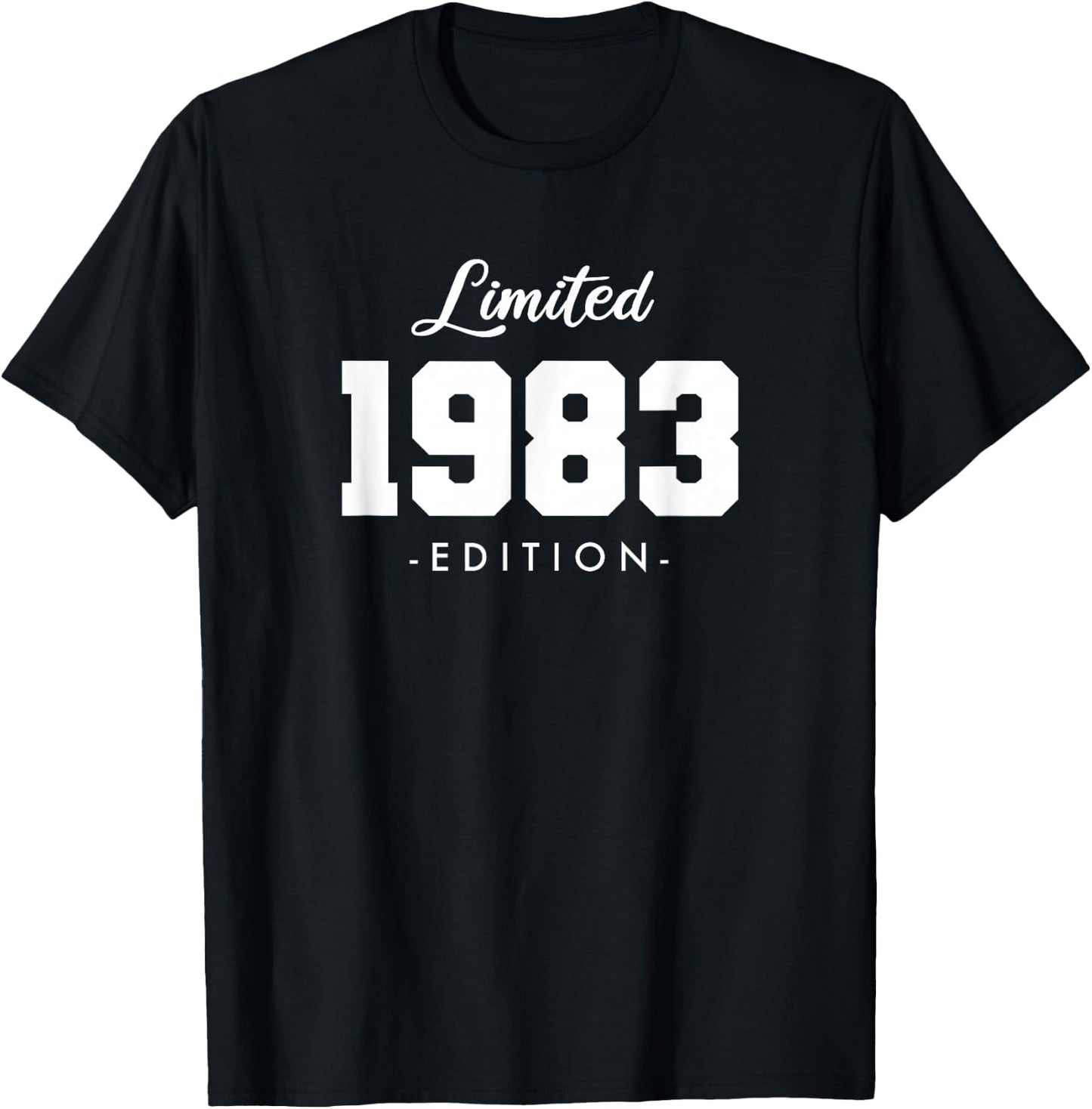 Gift 42 Year Old 1983 Limited Edition 42nd Birthday T-Shirt - T-Shirt | Black