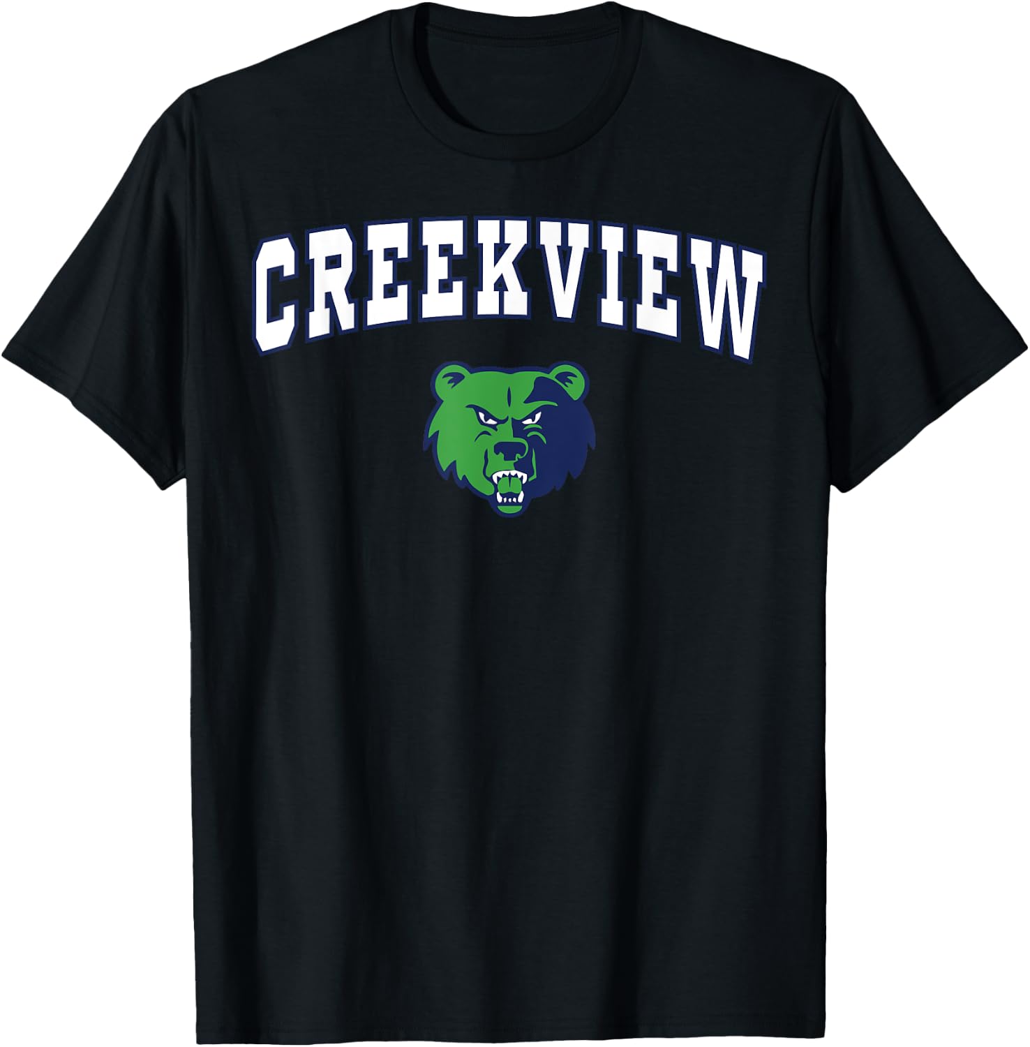Creekview High School Grizzlies T-Shirt - T-Shirt | Black