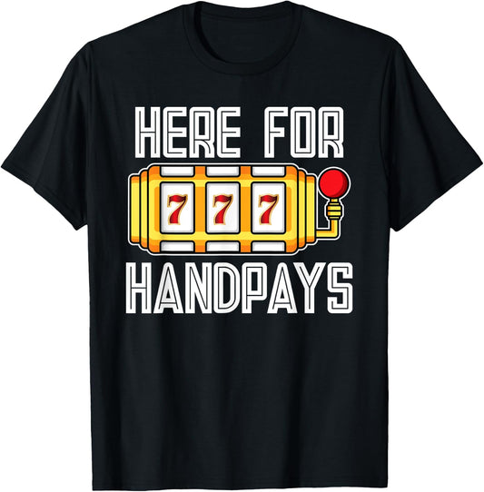 Handpay Slot Machine T-Shirt - T-Shirt | Black