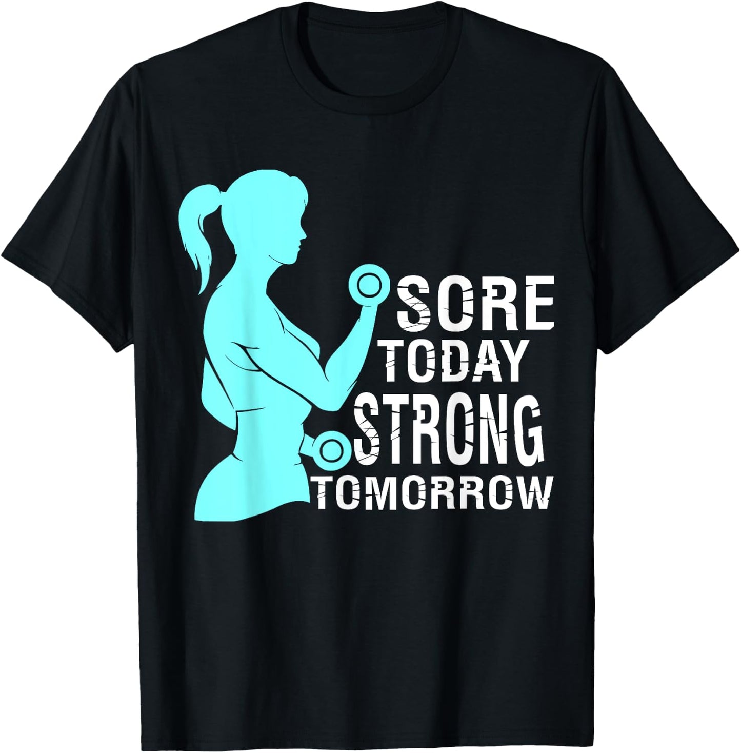 Women Gym Motivation Workout Motivational Fitness Lover Gift T-Shirt - T-Shirt | Black