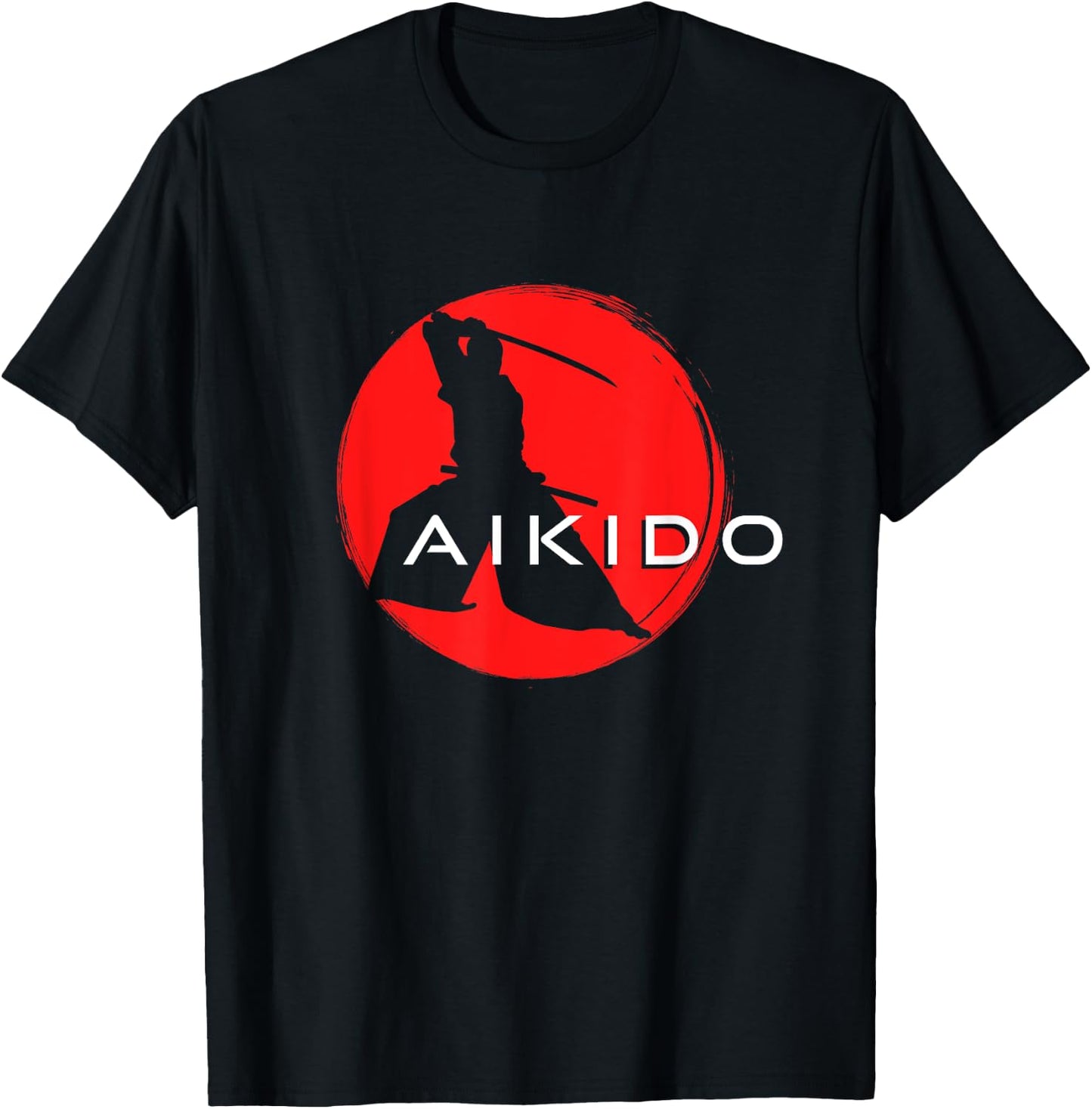 Japanese Aikido Samurai Martial Arts T-Shirt - T-Shirt | Black