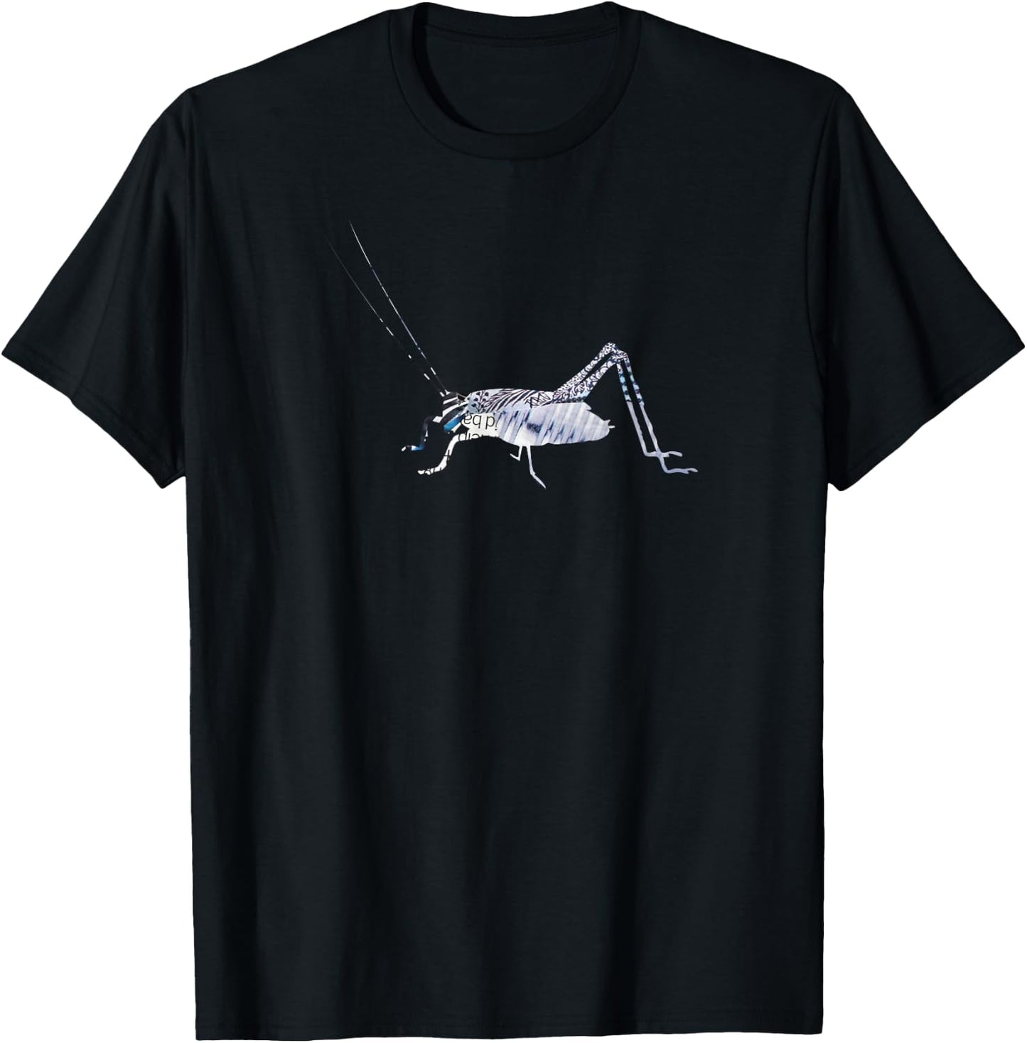 Unique steampunk bug cricket collage art for insect nature T-Shirt - T-Shirt | Black