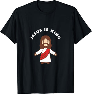 Kids Jesus Is King T-Shirt - T-Shirt | Black