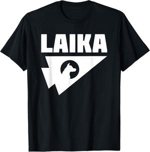 Laika Dog Sputnik Space Space USSR Gift T-Shirt - T-Shirt | Black