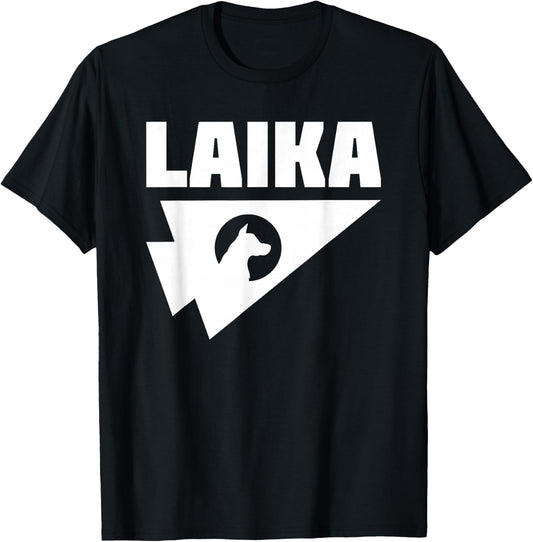 Laika Dog Sputnik Space Space USSR Gift T-Shirt - T-Shirt | Black