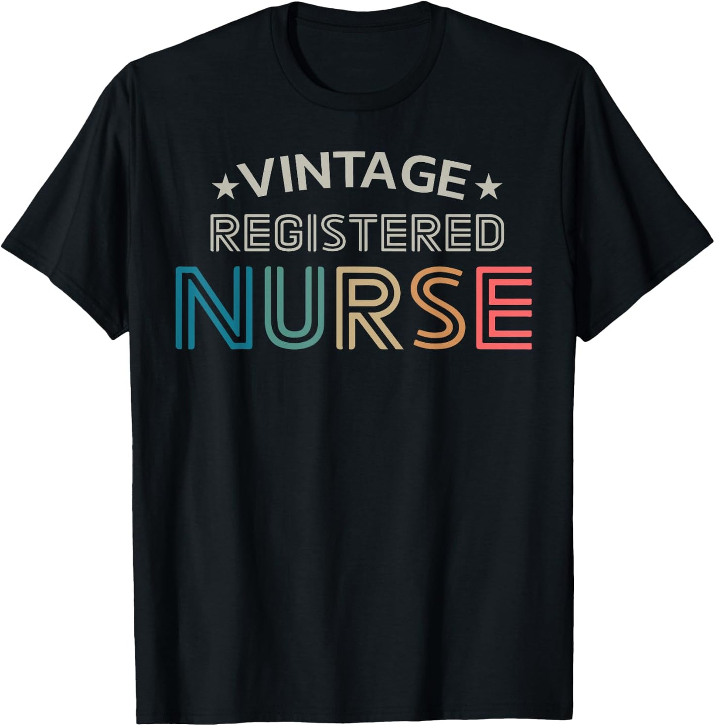 Vintage Registered Nurse Retro Style Women T-Shirt - T-Shirt | Black