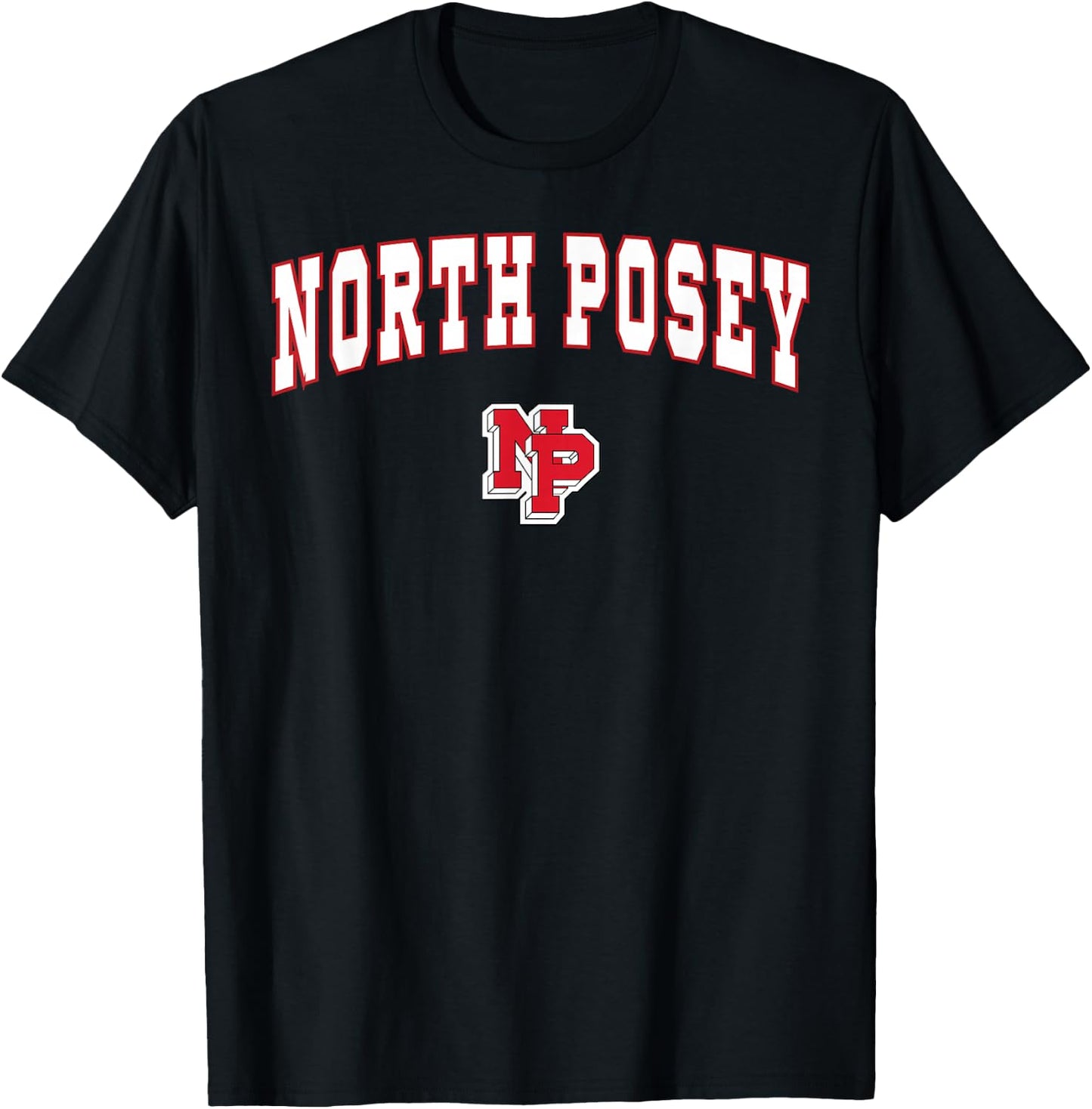 North Posey High School Vikings T-Shirt - T-Shirt | Black