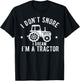 I Don't Snore I Dream I'm A Tractor Vintage Farmer T-Shirt - T-Shirt | Black