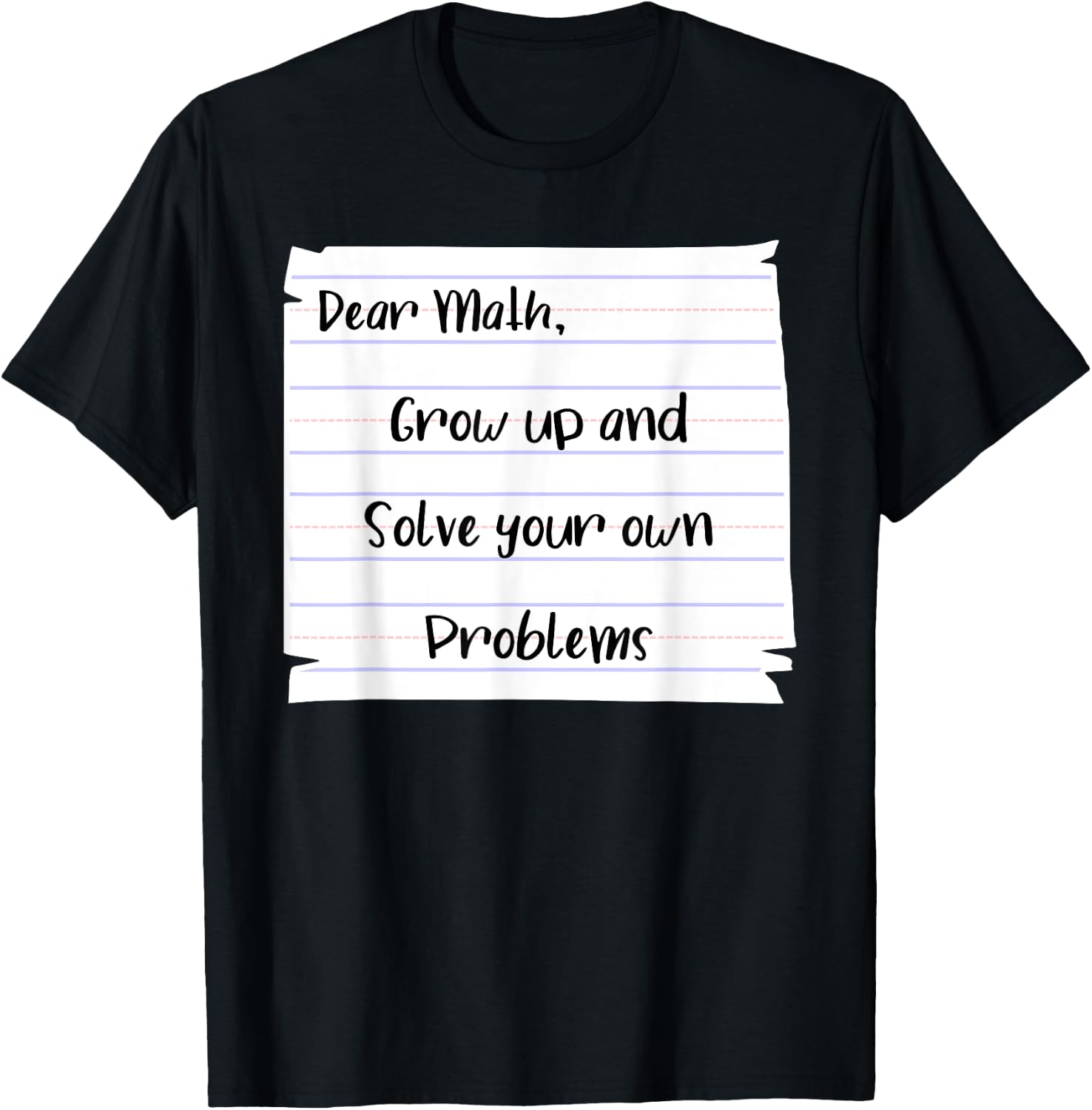 Mathematical Skill Problem Solving Math Learning Calculation T-Shirt - T-Shirt | Black
