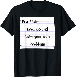 Mathematical Skill Problem Solving Math Learning Calculation T-Shirt - T-Shirt | Black