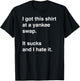 Funny, Sarcastic Yankee Swap idea T-Shirt - T-Shirt | Black