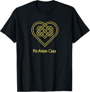 Mo Anam Cara Heart Triskel T-Shirt - T-Shirt | Black