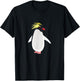 Cute Rockhopper Penguin for Funny Antarctic Animals Lover T-Shirt - T-Shirt | Black
