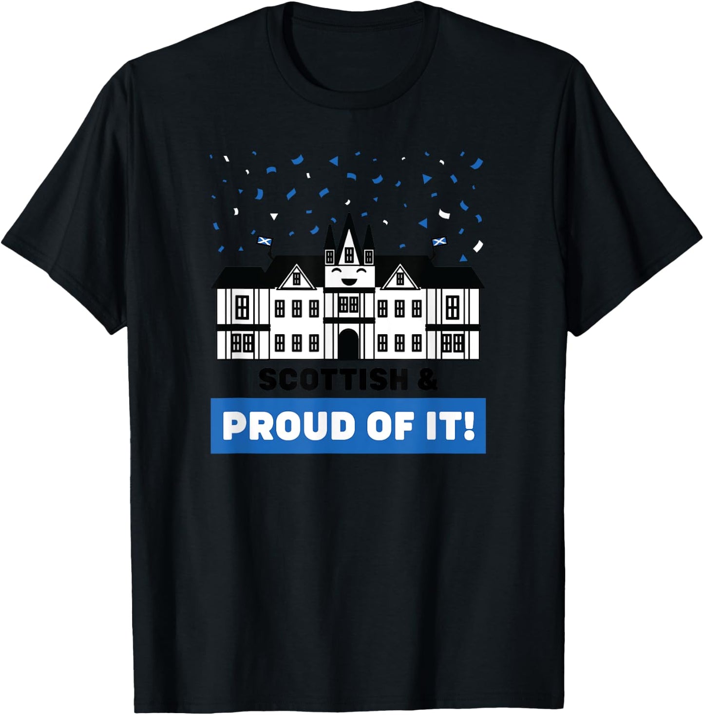 Scottish & Proud of It - Edinburgh Castle Scotland Souvenir T-Shirt - T-Shirt | Black
