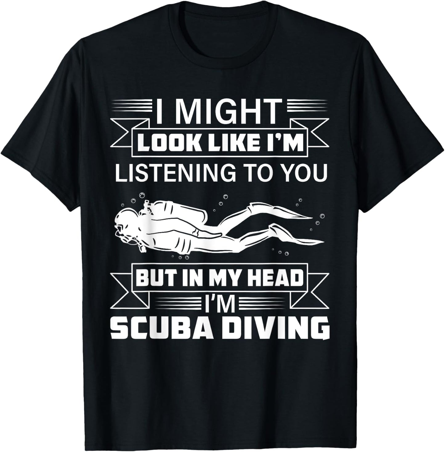 Scuba Diving Ocean Swimmer Lover Underwater Diver T-Shirt - T-Shirt | Black
