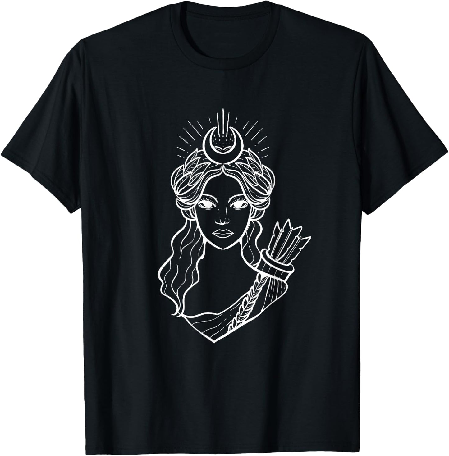 Artemis Hunt Goddess Mythology Fan And Hunter T-Shirt - T-Shirt | Black