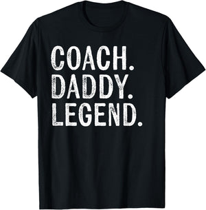 Coaching Gifts Coach Daddy Legend Father's Day Dad T-Shirt - T-Shirt | Black