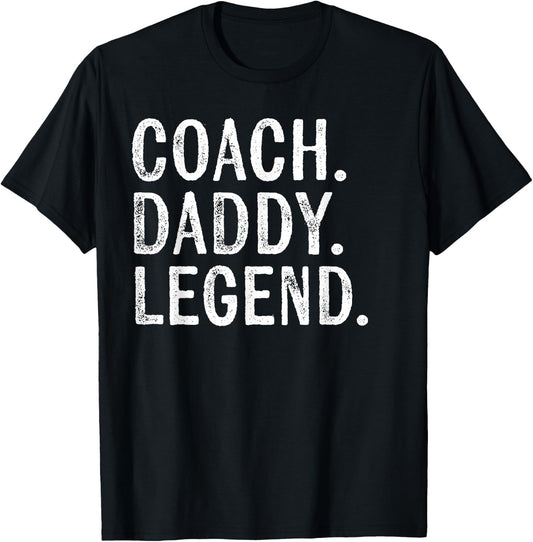 Coaching Gifts Coach Daddy Legend Father's Day Dad T-Shirt - T-Shirt | Black