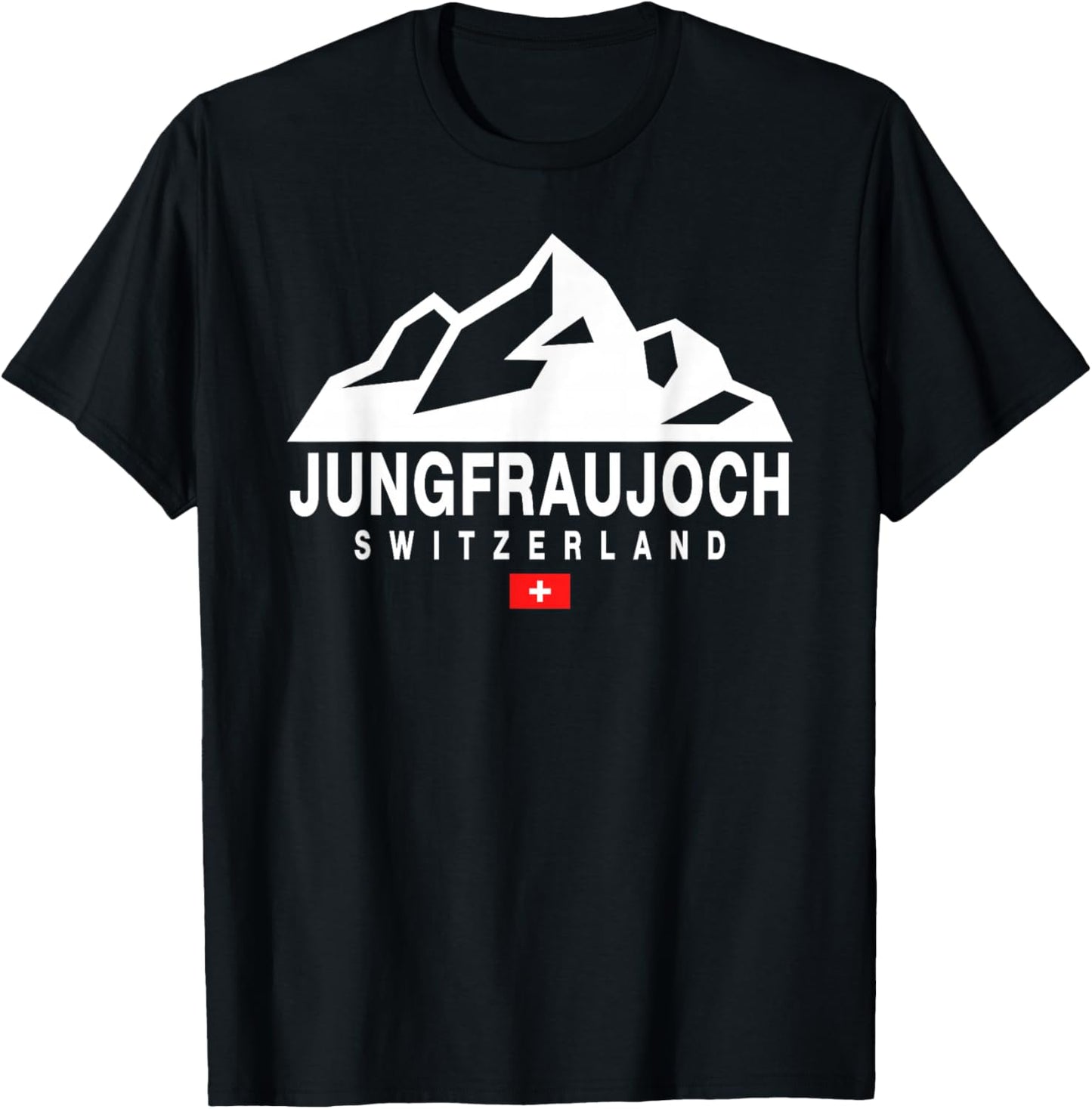 Jungfraujoch Switzerland Attractions Swiss Mountains T-Shirt - T-Shirt | Black