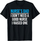 Nurse's Dad Father Nursing School Graduation T-Shirt - T-Shirt | Black