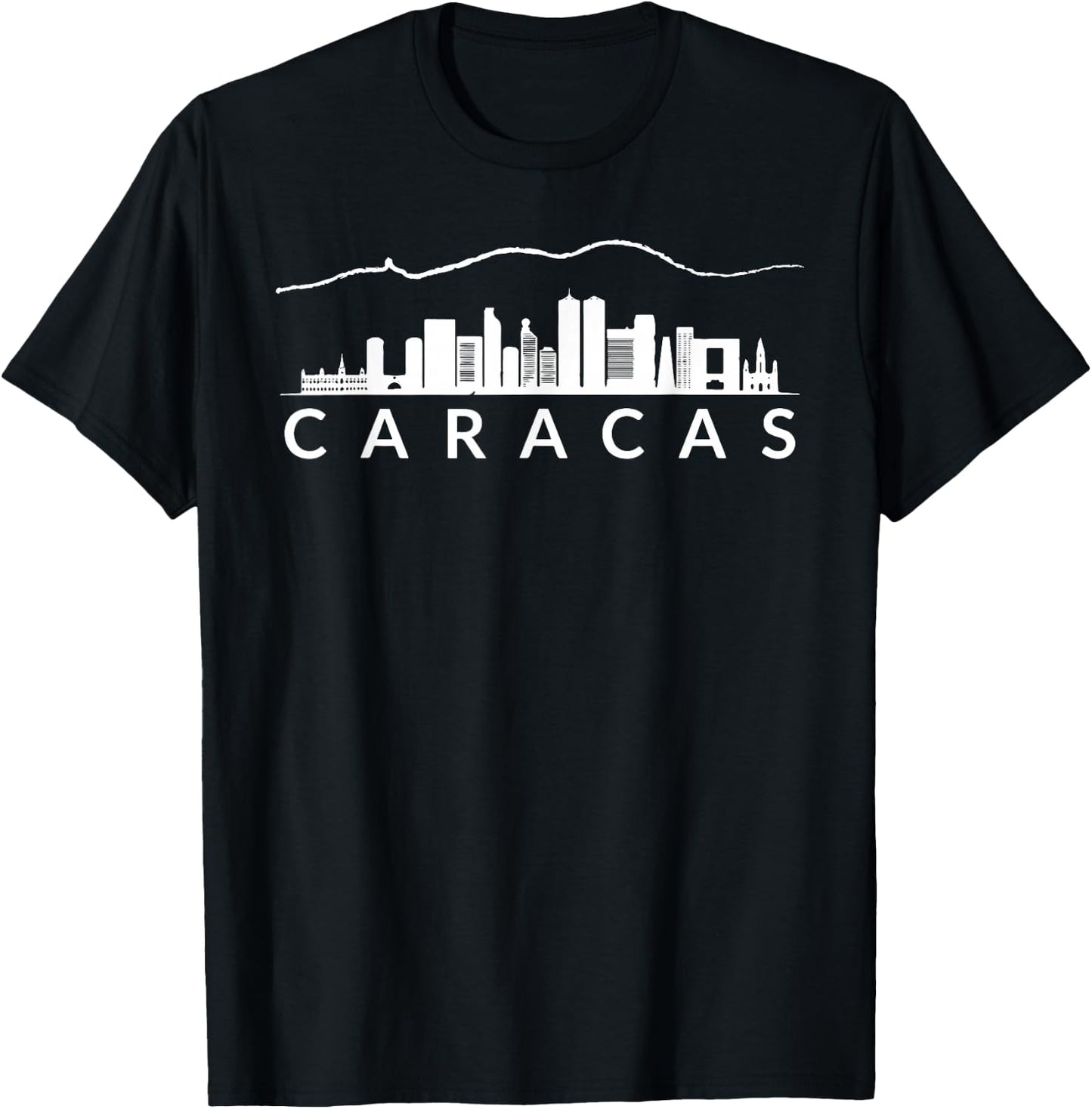 Venezuela Caracas City - Arepas Pan Venezuelan Flag Avila T-Shirt - T-Shirt | Black