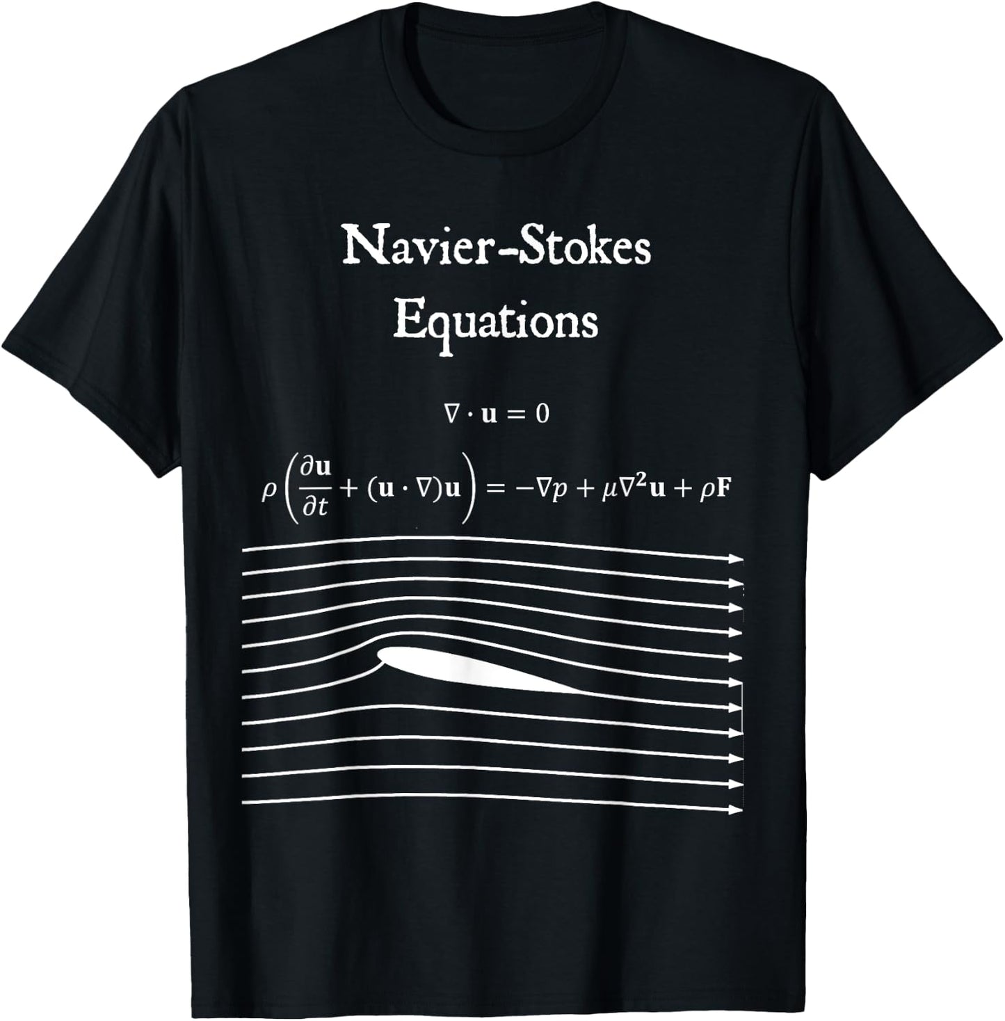 Navier Stokes Equation Physics Math Teacher Nerdy Gift Women Kids T-Shirt - T-Shirt | Black
