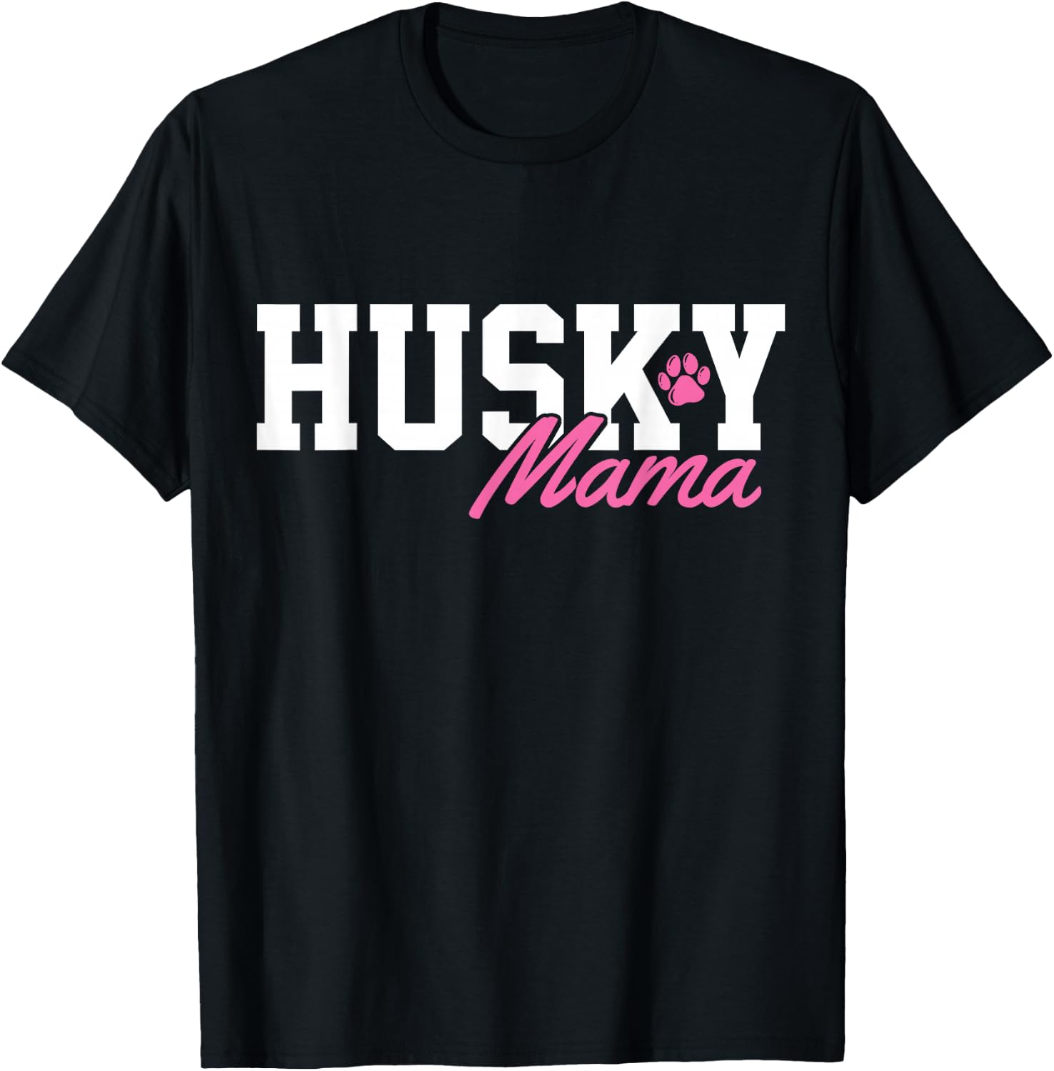 Siberian Husky Dog Mom Mama T-Shirt - T-Shirt | Black