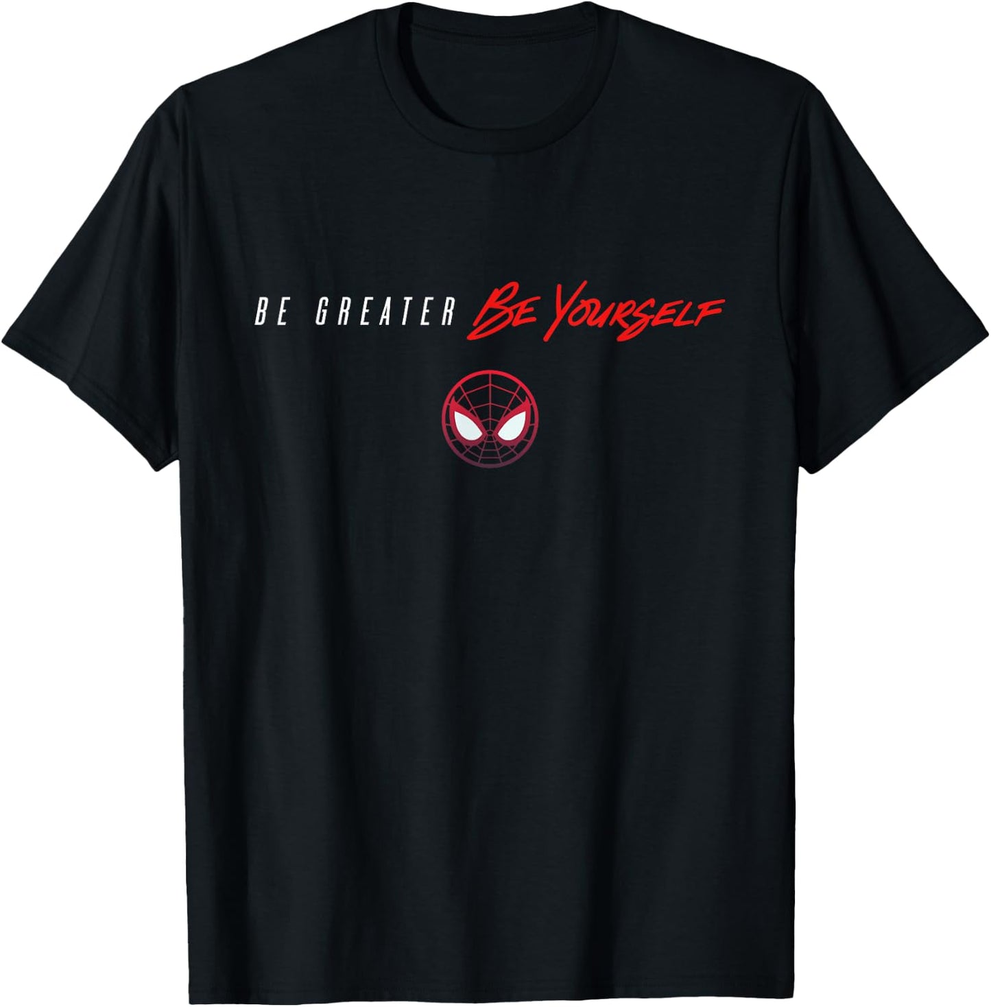 Marvel Spider-Man: Miles Morales Game Be Greater Be Yourself T-Shirt - T-Shirt | Black