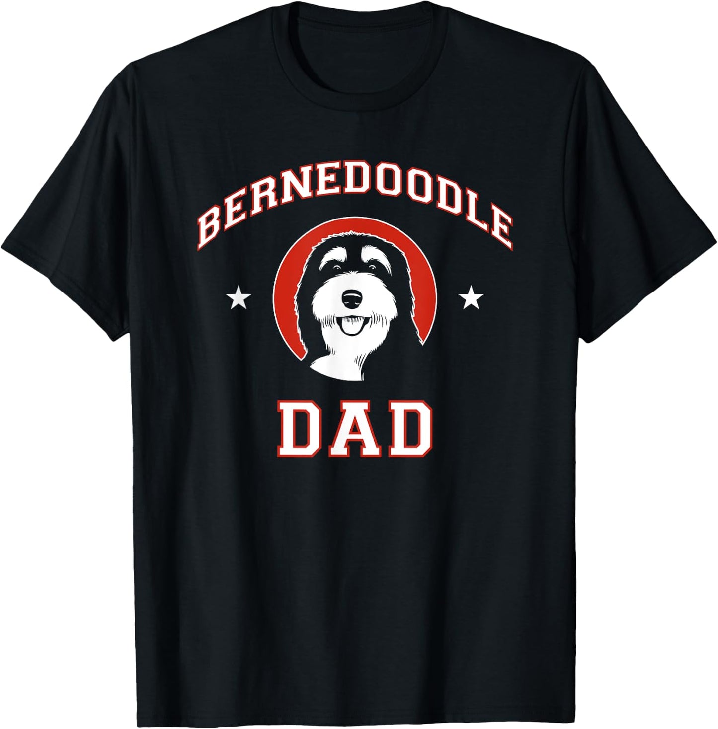 Bernedoodle Dad Dog Father Men Women Kids T-Shirt - T-Shirt | Black