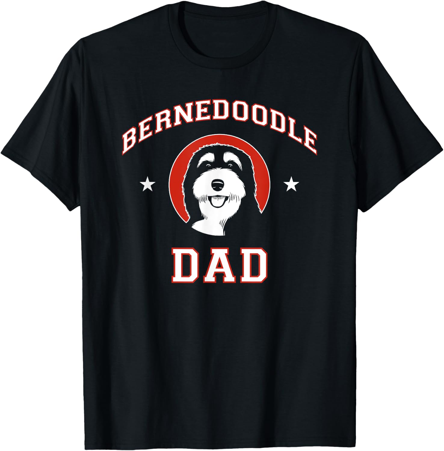 Bernedoodle Dad Dog Father Men Women Kids T-Shirt - T-Shirt | Black