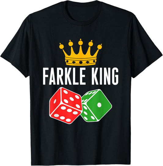 Farkle King Farkle Player Dice Game T-Shirt - T-Shirt | Black