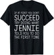 JENNIE Gift Name Personalized Birthday Funny Christmas Joke T-Shirt - T-Shirt | Black