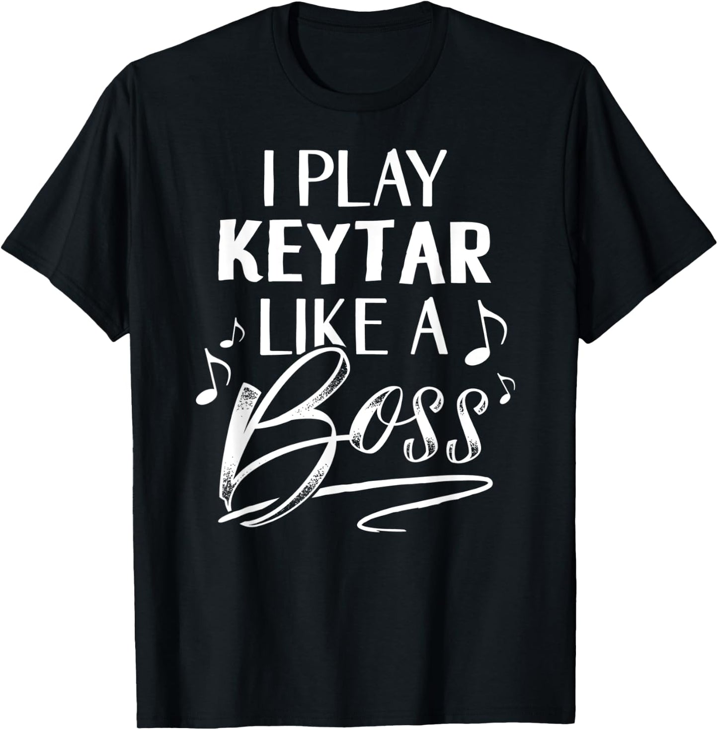 I play KEYTAR Like A Boss Musical Instrument T-Shirt - T-Shirt | Black