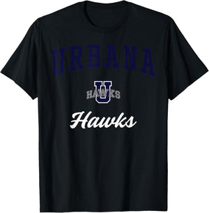 Urbana High School Hawks T-Shirt - T-Shirt | Black