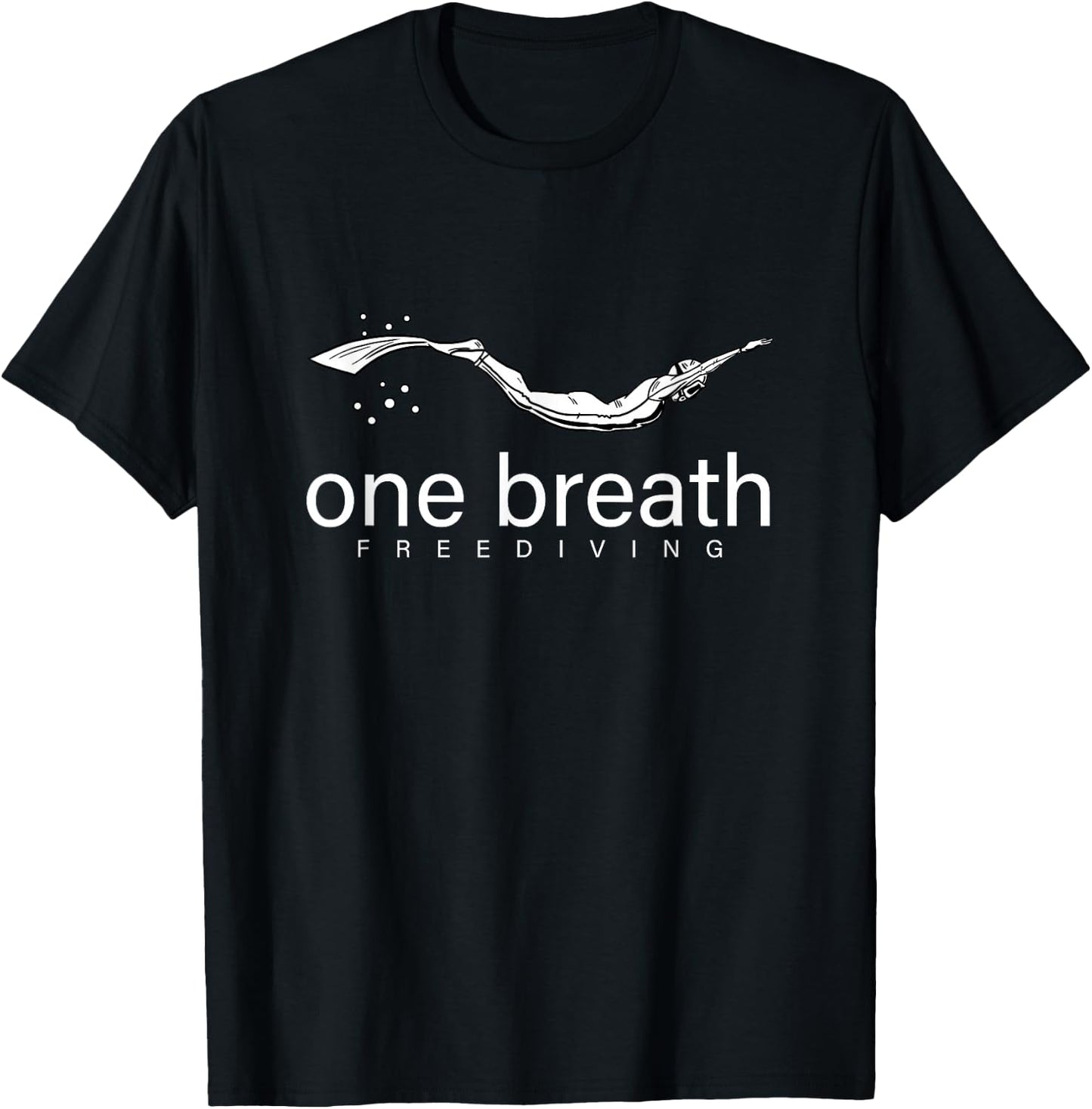 One Breath Free Diving Cool Scuba Underwater Diver Gift T-Shirt - T-Shirt | Black
