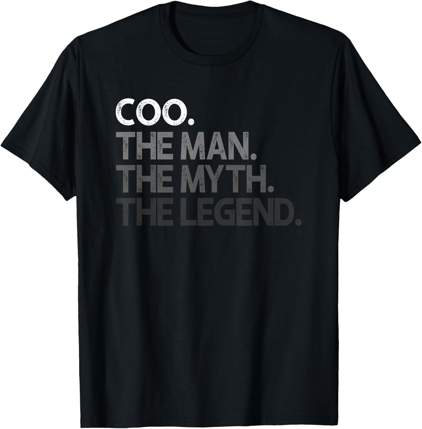 COO The Man Myth Legend Gift T-Shirt - T-Shirt | Black